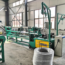 High speed full automatic galvanized diamond mesh chain link fence machine price